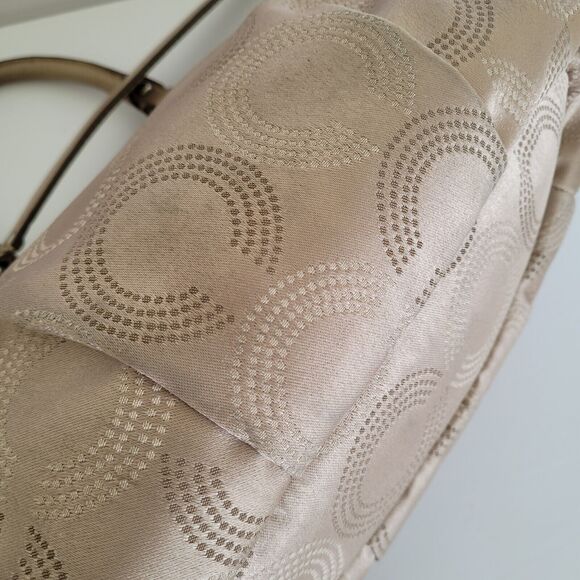 Coach Madison Hand Bag Shoulder Bag Beige 15935 Medium Multiway Satine Fair - Picture 8 of 13